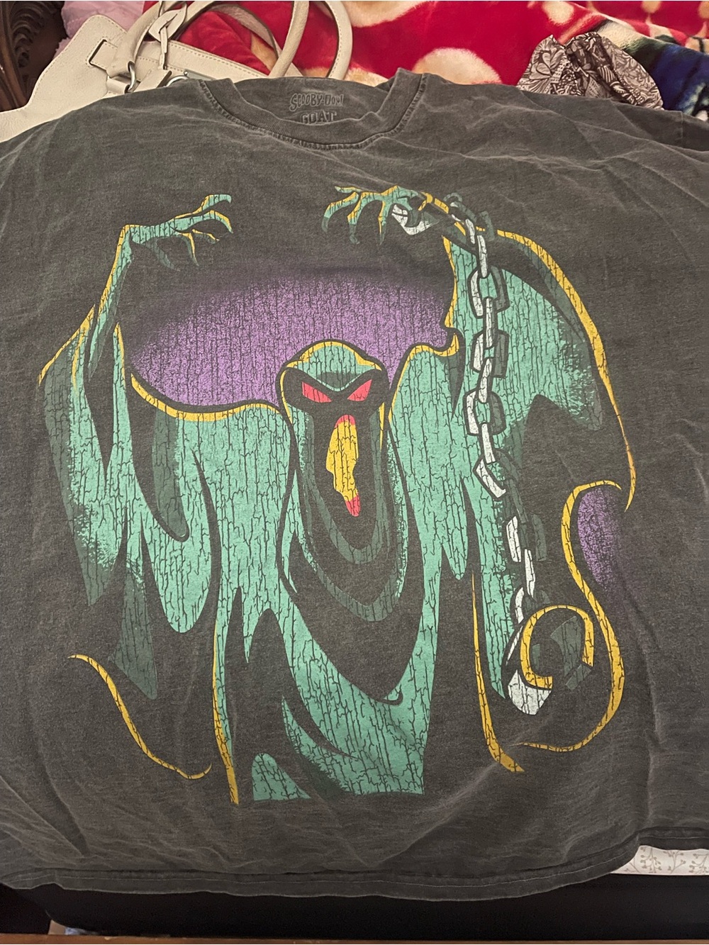Ghost Graphic Tee - Black with Green Artwork